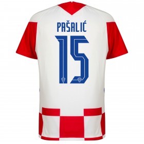 Jalkapallo Pelipaidat Kroatia Mario Pasalic 15 Kotipaita EURO 2020 Lyhythihainen